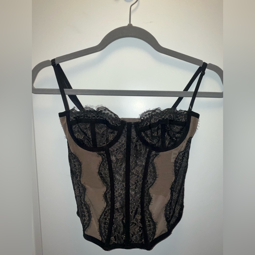 Urban Outfitters Modern Love corset black NWT
